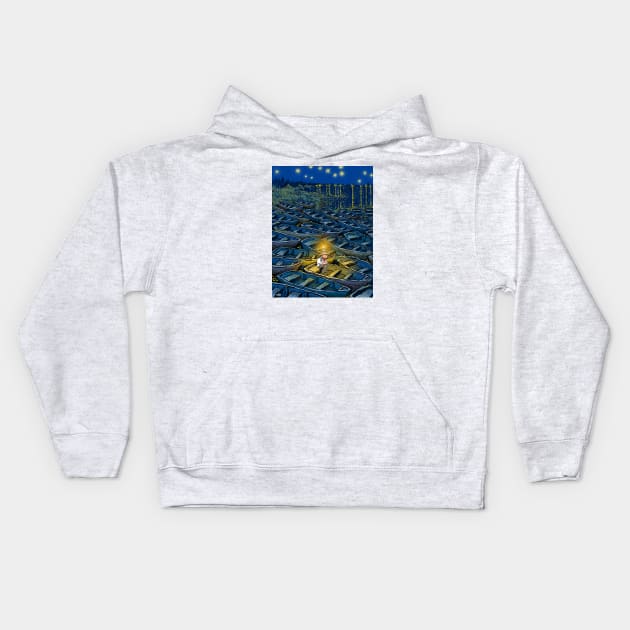 Lost in Dreams Kids Hoodie by javalidesign